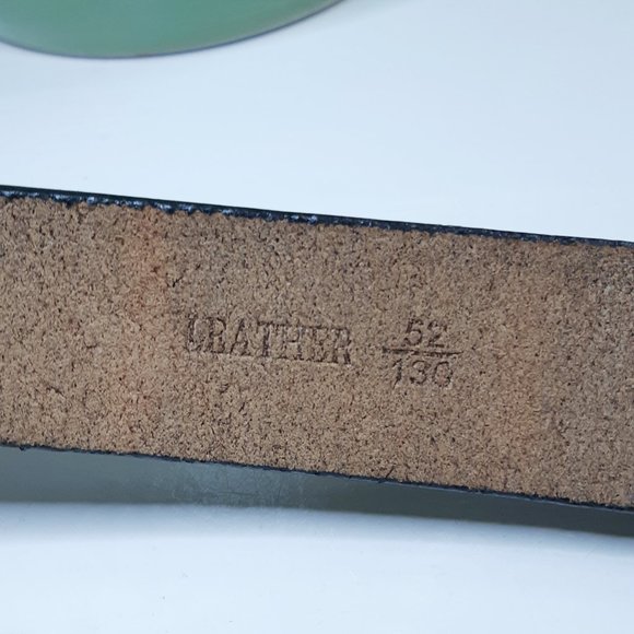 Black Leather Belt - Picture 2 of 2